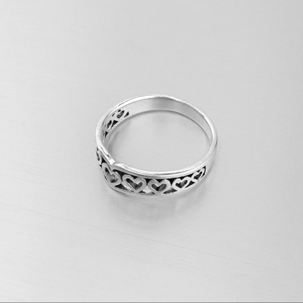 Sterling Silver Multiple Heart Ring - image 7